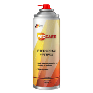 Procare PTFE Spray is oil - free , grease-free , Ideal for reducing friction on different materials