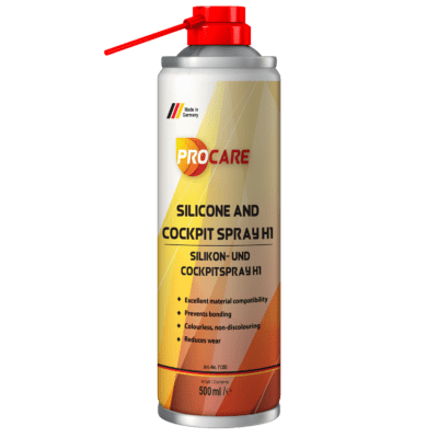 procare Silikon & Cockpitspray H1 kraftvolles, physiologisch unbedenkliches Silikonspray