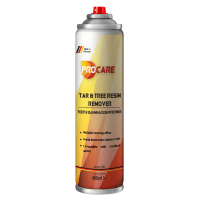 procare Tar & Tree Resin Remover is a special hydrocarbon-based cleaner with excellent solvent